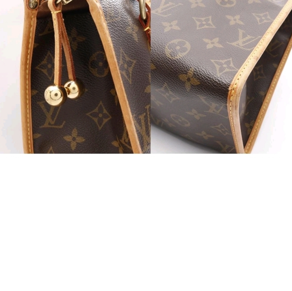 LOUIS VUITTON Popincourt Haut Shoulder Tote Bag Monogram canvas Used LV - Picture 6 of 10